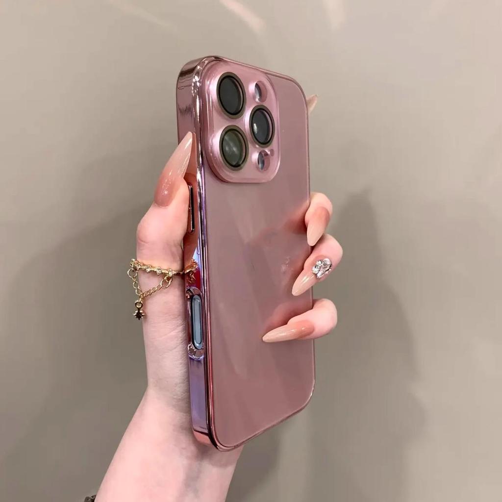 Magnetic Full Coverage Mirror Lens Case for Apple iPhone 15/16 Pro Max