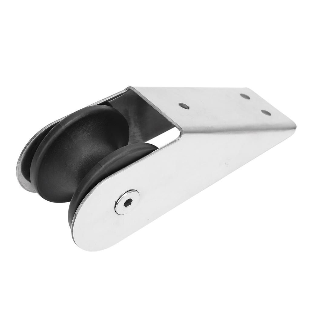 Stainless Steel Bow Roller 6.1x2.17in Scratch Resistant Docking Bow Roller Fixed Bracket Universal for Boat Yacht