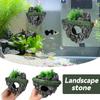 Schwebende Insel für Aquarien, dekorativ, kreativ, schwimmender Stein, Simulation von Pflanzen, Höhlen, Kunsthandwerk, Ornamente, Aquariumzubehör