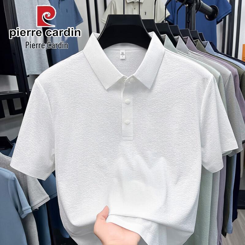 Pierre Cardin Men's Silk-Feel Polo Shirt