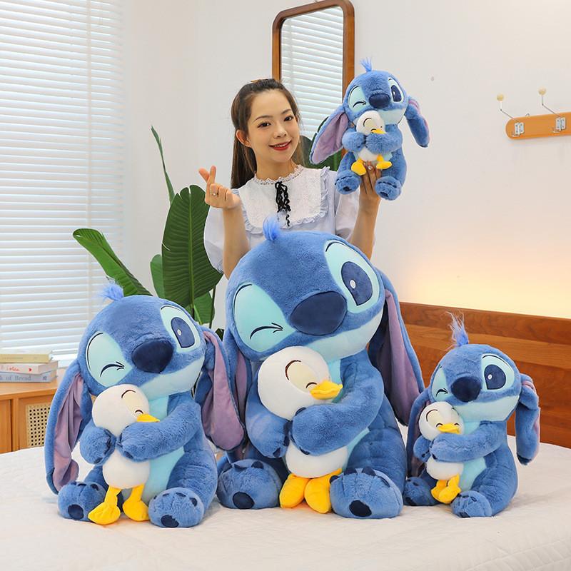 Entzückendes Stitch Plüschtier mit Ente Weiche PP-Baumwolle Gefüllte Puppe Für Kinder Und Freundinnen Geburtstagsgeschenke