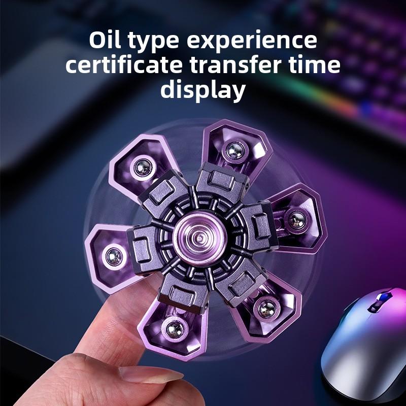 EDC fidget spinner giroscopio de armadura abierta juguetes para aliviar el estrs de adultos juguetes magnticos simples