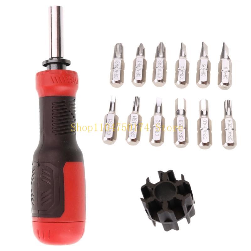 Screwdriver Set with 180° Rotating Handle for Electronics Maintenance top sale