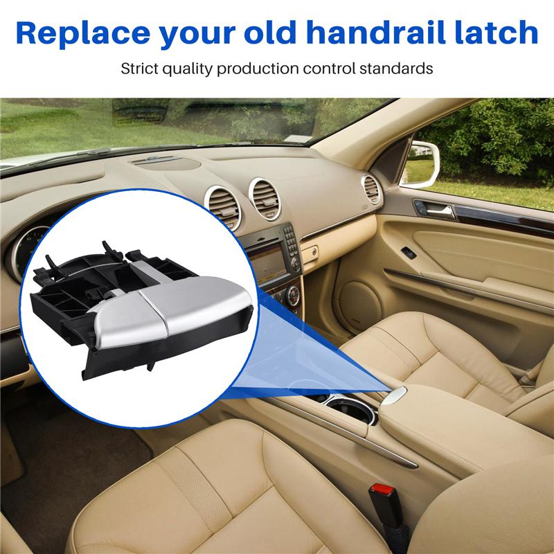 Authentic A1646800884 Car Center Console Armrest Arm Rest Latch For Mercedes Benz X164 GL450 ML550 2006-2012 Double Open
