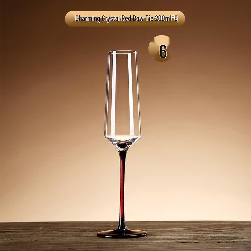 European Style Handmade Crystal Champagne Flute Set