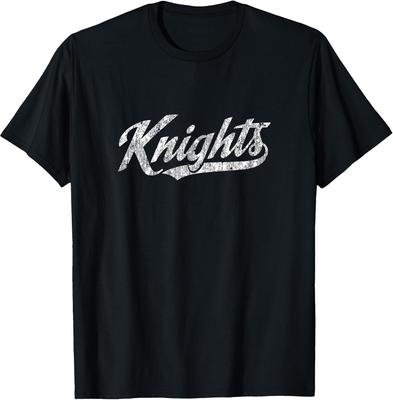 Knights Mascot T Shirt Vintage Sports Name Tee Design T-Shirt