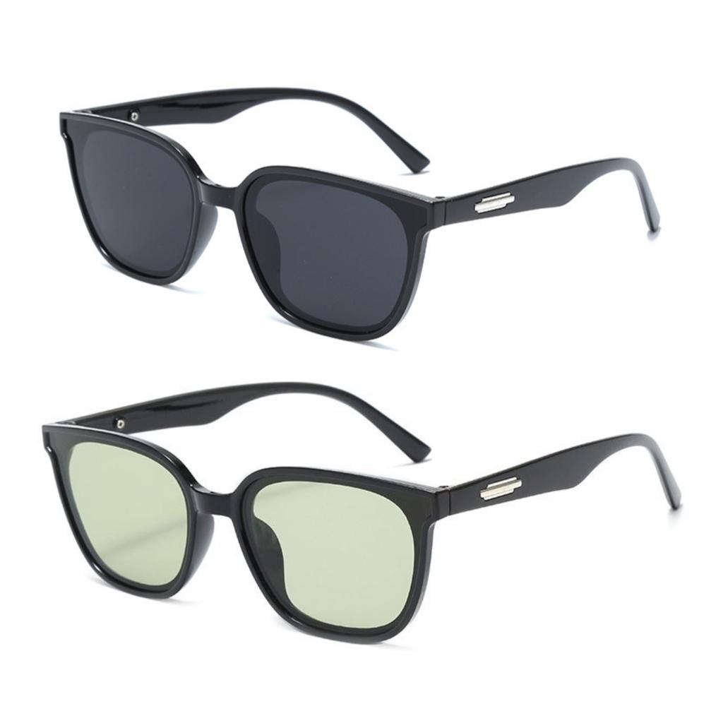 2PCS Korean Sunglasses Fashion Polarized Anti Ultraviolet Sun Glasses for Men Women Eyewear