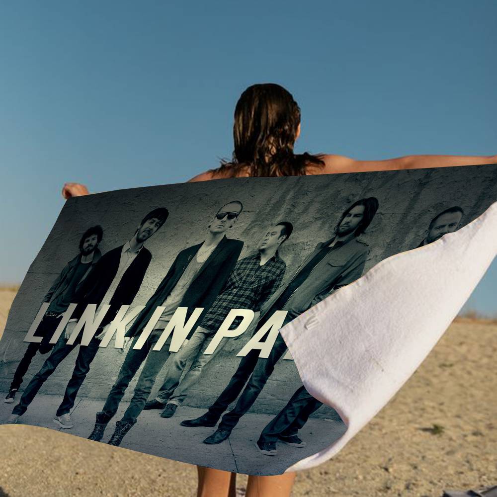 Band L-Linkin Cool P-park Big Microfiber Beach Towels Quick Dry Towel Sand Beach Towels Pool Towel for Travel Swim Pool Yoga