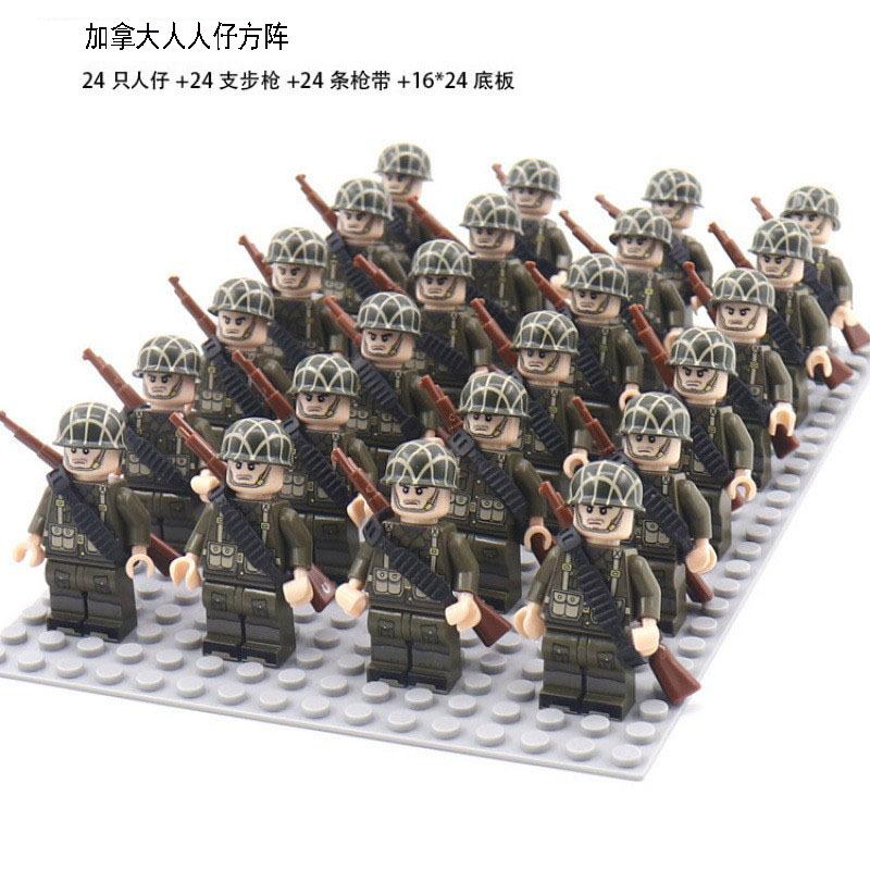 Military German, Soviet And American Legion New Doll Phalanx Set Rifle Assembly Building Block