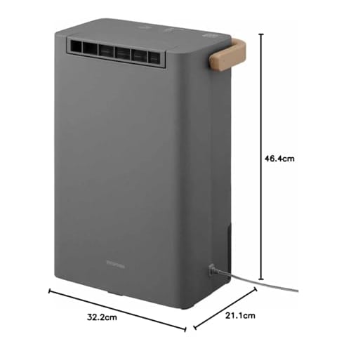 IRIS OHYAMA Dehumidifier Clothes Drying Desiccant Type 6 Tatami Dehumidifier Dehumidification Volume 2.2L With Timer Quiet Design Small Large Capacity