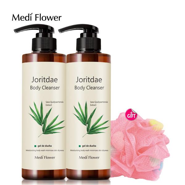 MEDI FLOWER Bonita Garden Body Cleanser, 500ml x 2 + Shower Ball
