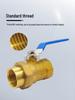 Xiuhui Copper Ball Valve with Male and Female Thread Union for Gas - 1/2", 3/4", 1" Sizes