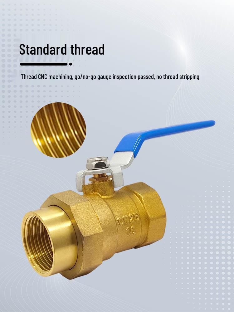Xiuhui Copper Ball Valve with Male and Female Thread Union for Gas - 1/2", 3/4", 1" Sizes