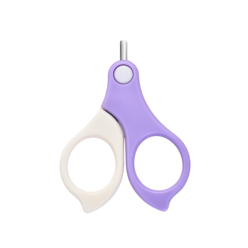 Portable Baby Nail Care Set: Includes Nail Clippers and Small Scissors for Newborns and Children