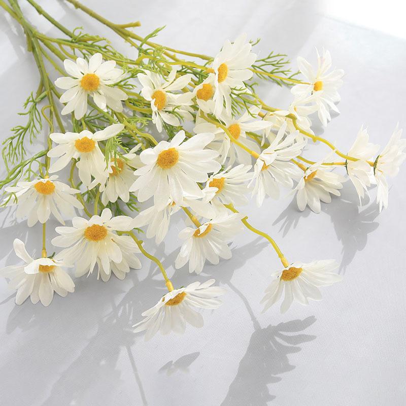 5/10Pieces Artificial Flowers Silk Daisy Bridal Bouquets Vase Home Wedding Garden Decoration DIY Gifts Fake Plants Accessories