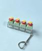 Cute Sticker DIY Button Squeeze Toy Keychain - Stress Relief Pendant