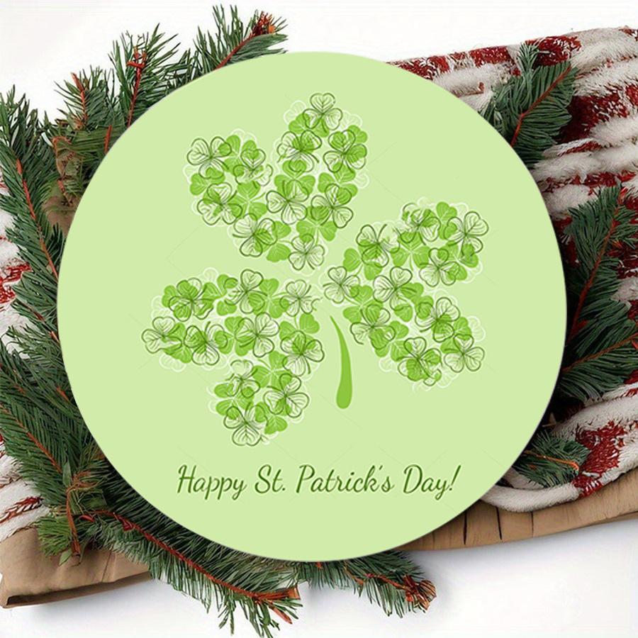 2D Flat 20cm happy st.patrick's day hat Wooden Wall Hanging Decor - car balloon Universal Holiday Wooden Pendant, Home Decoration, Welcome Sign Party