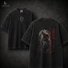 Horror Gym Shirt, Dark Monster Graphic Tee, Vintage Washed Comfort Colors 1717