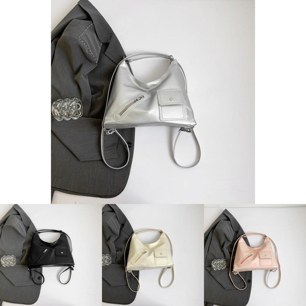 Stylish Pu Leather Tote Bag For Women 2024 Trendy Commuter Shoulder Bag