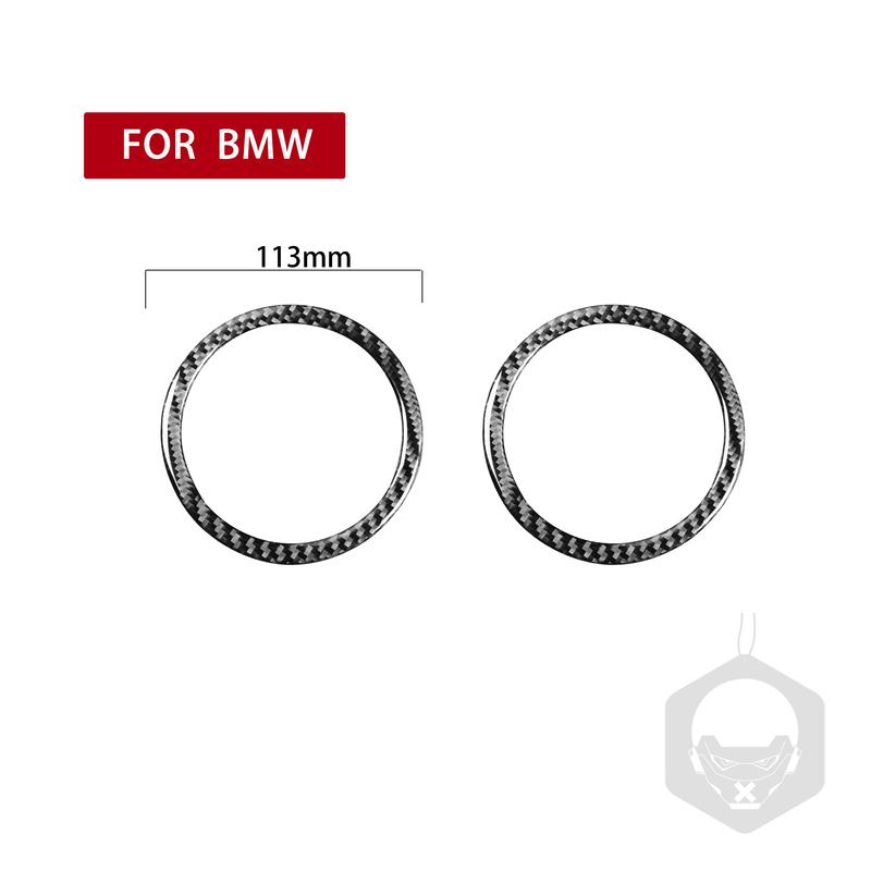 Real Carbon Fiber Car Accessories Door Speaker Ring Cover Soft Sticker For BMW Z4 E89 2009 2010 2011 2012 2013 2014 2015 2016