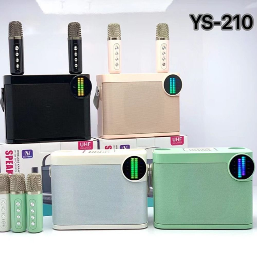 With Dual Microphone Karaoke Speaker Bluetooth 5.3 Wireless Microphone Speaker  Family Party