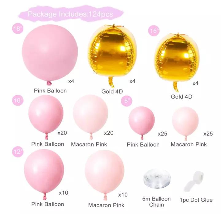 Palloncini Rosa Opachi Palloncino in Foglio 4D Sirena Arco Nuziale Ghirlanda Palloncini Kit Arco Ghirlanda Palloncini