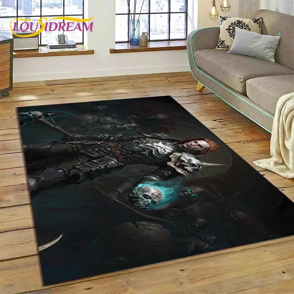 Diablo 3D Retro Game Gamer Carpet Rug for Bedroom Living Room Home Sofa Decoration,Children Play Game Large Decor Floor Mat Gift