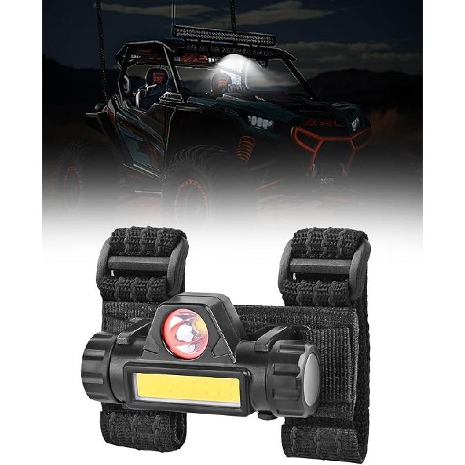 UTV Interior Dome Light, 1.25'-2.0' Roll Bar Mount Overhead Roof Light, LED, 1Pc, Powersports Accessory Light, Compatible With Polaris RZR Ranger Can