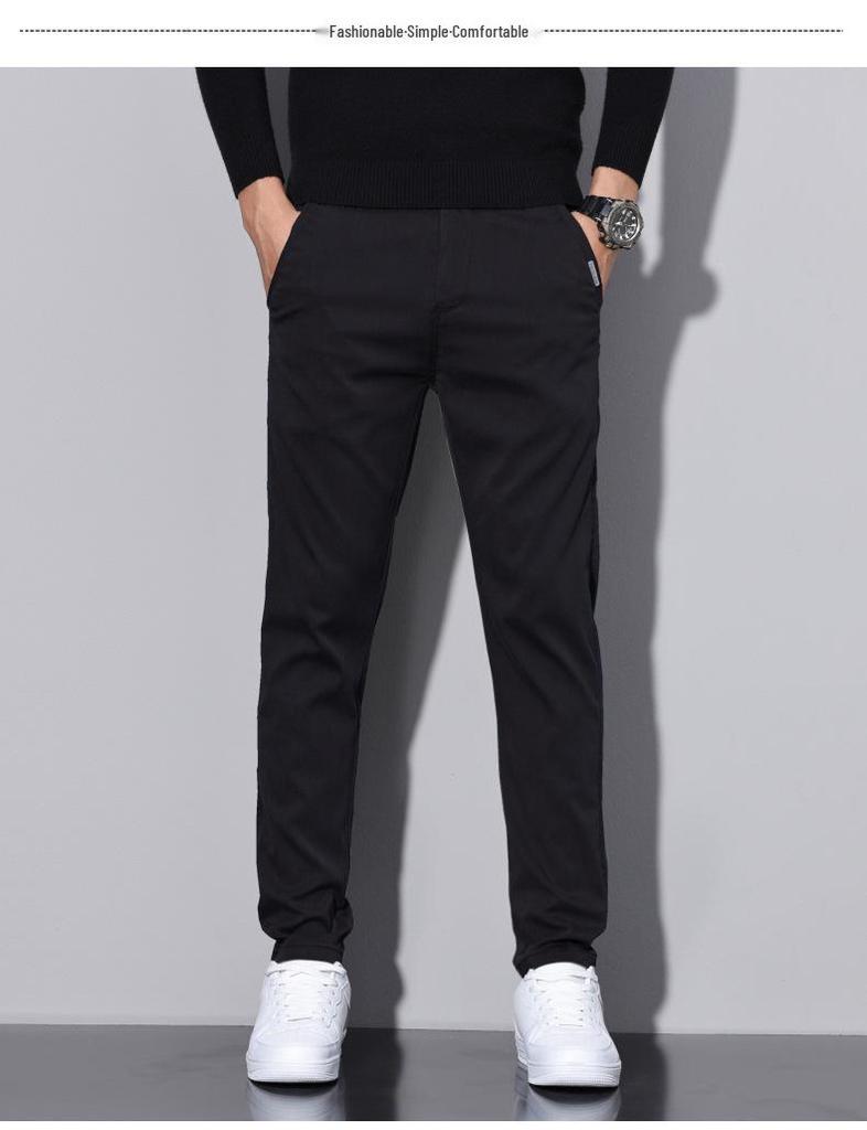Chaolunbu Men's Slim Straight Business Casual Pants - Spring & Autumn Korean Style Trend