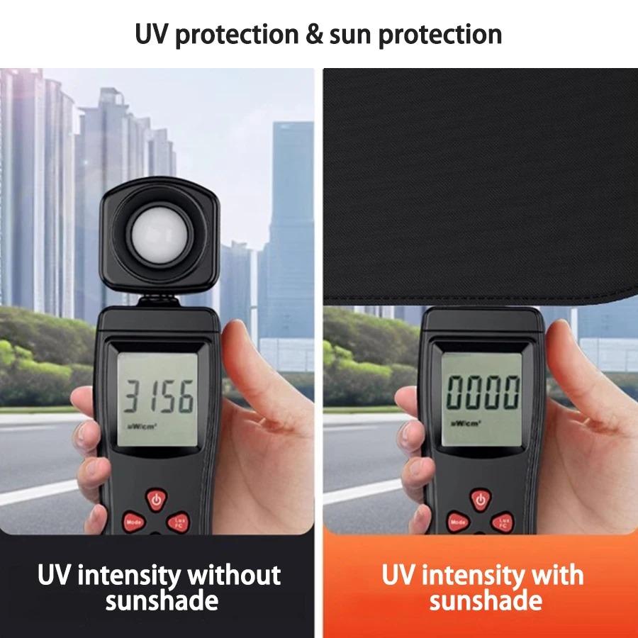 Car Side Window Self-priming Sunshade Cover Car Sunshade Inside Electrostatic Adsorption Side Curtain Car Hot Shield Screen Anti-Glare Protec