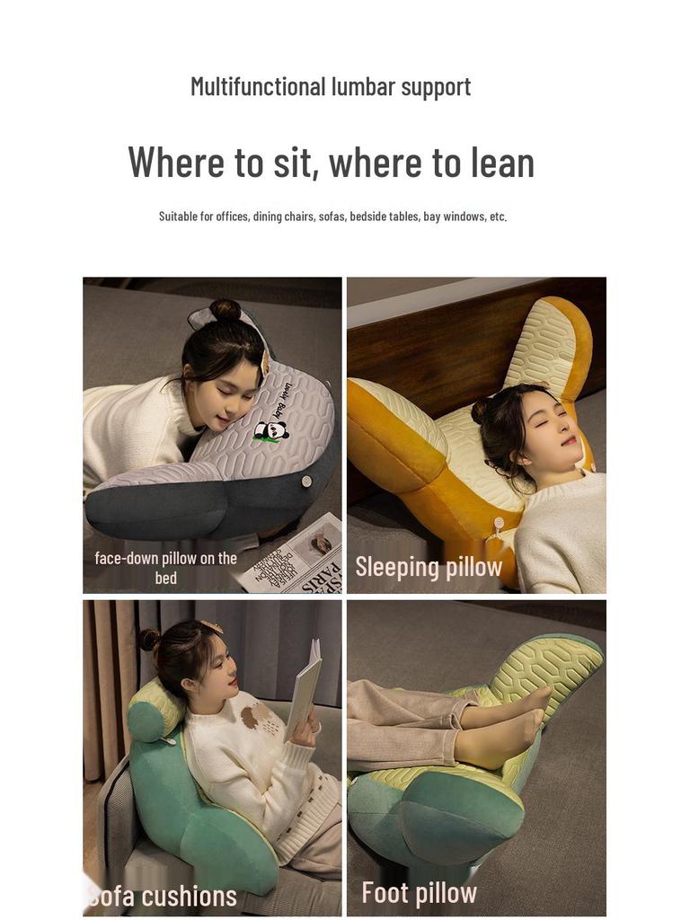 Ice Silk Headboard Cushion: Soft Backrest and Lumbar Support Pillow for Bed and Sofa