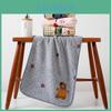 Coral Fleece Kids Face Towel With Cute Cartoon Embroidery And Thick Design For Family Use