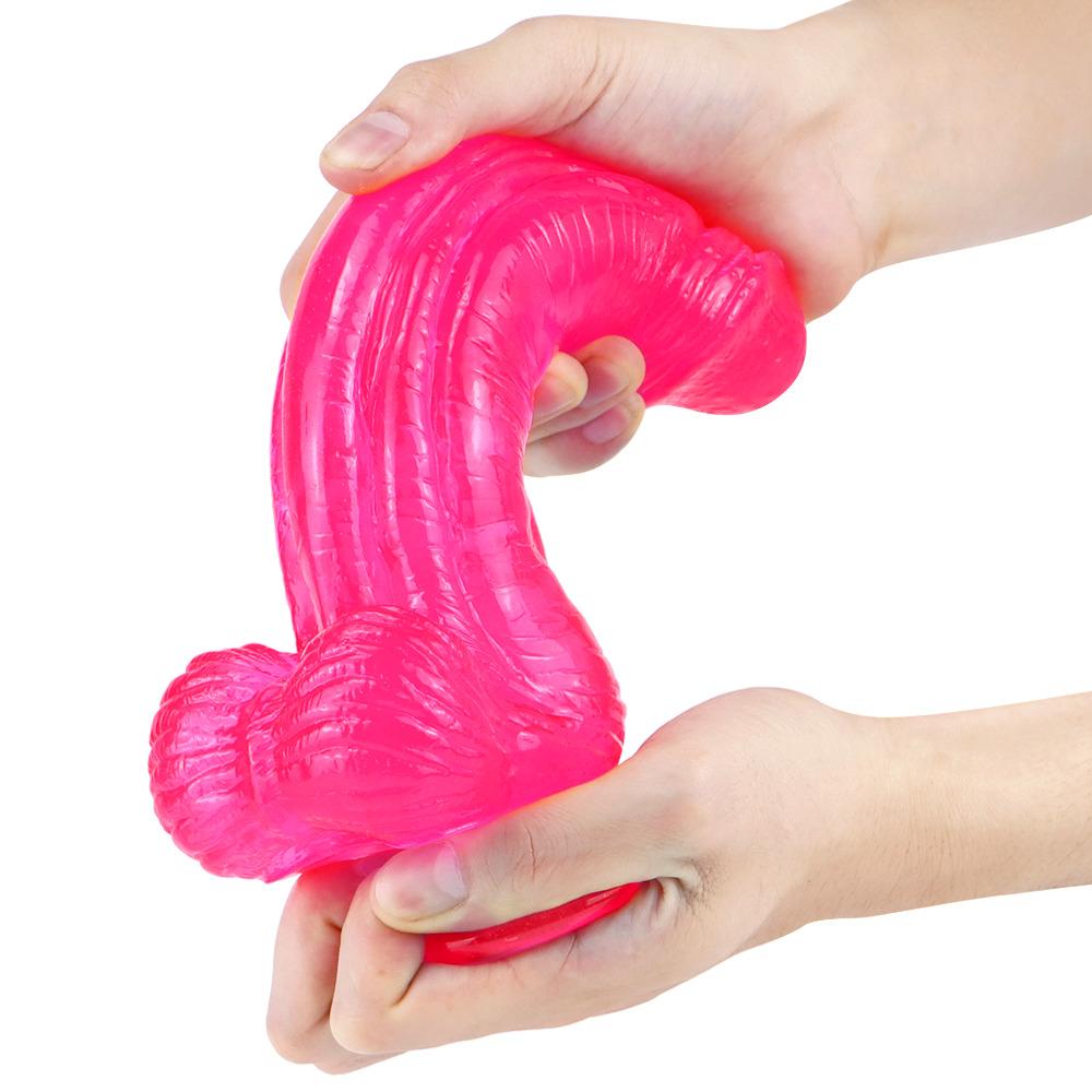 24cm 6 Color Big Black Dick Anal Plug Adult Sex Toy Fisting Realistic Penis BDSM Strapon Dick Pegging Femdom Women's Masturbator