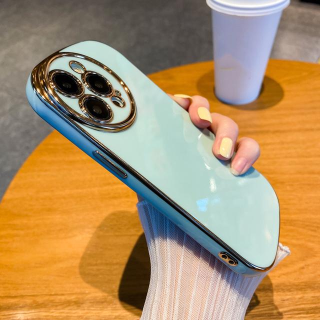 Luxury Soft Plating Electroplated Phone Case For Iphone 14 13 12 11 Pro Max Xr Xs Max X 13pro 11 14 Plus Shockproof Bumper Cover