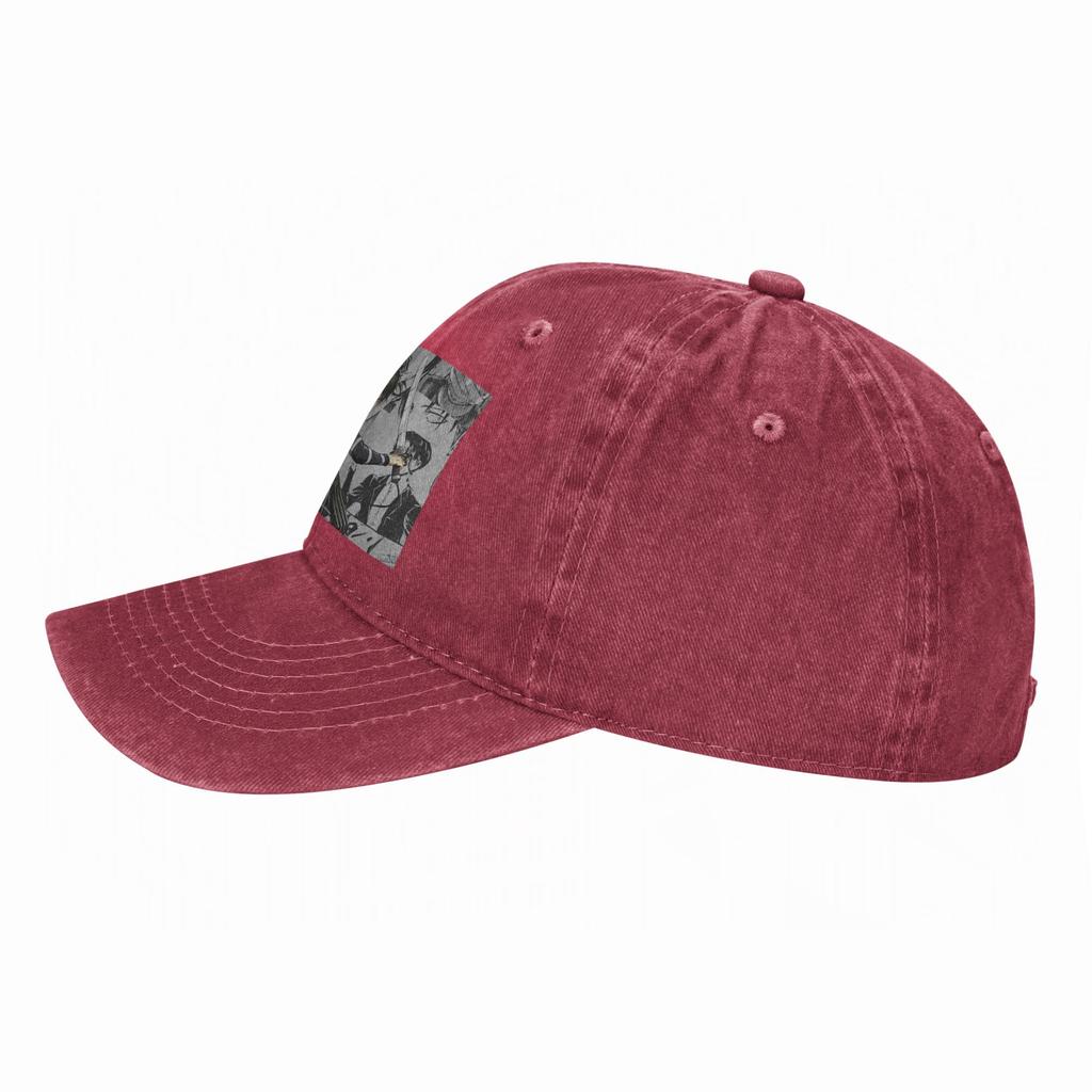 Levi AckerUnisex Attack On Titan Washed Denim Cap Casual Baseball Caps Adjustable Hat Summer Unisex Baseball Hats