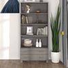VidaXL Buffet HAMAR Solid Pine Wood Light Grey 3100937