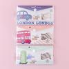 Simple Transparent Four Piece Ruler Set For Student Learning Stationery Supplies