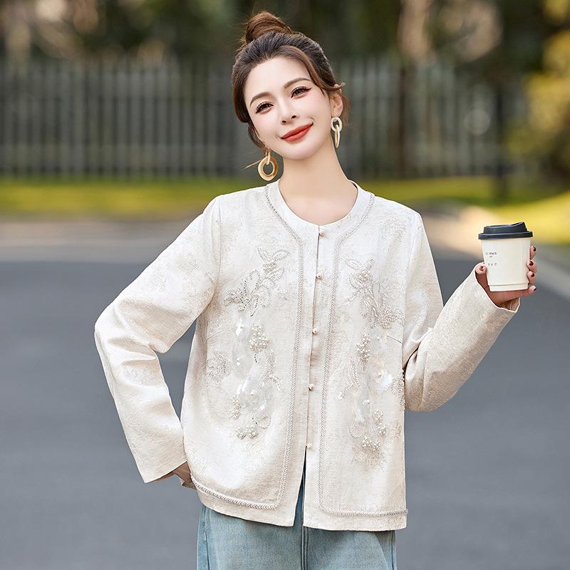 2025 Spring & Autumn Embroidered Jacket - Chinese and International Style (RX9202)