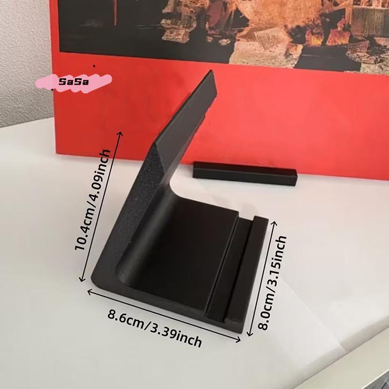 S-Desktop Vinyl Record Stand Record Player Holder Minimalist Display Rack Ideal For Office And Home Living Room Display