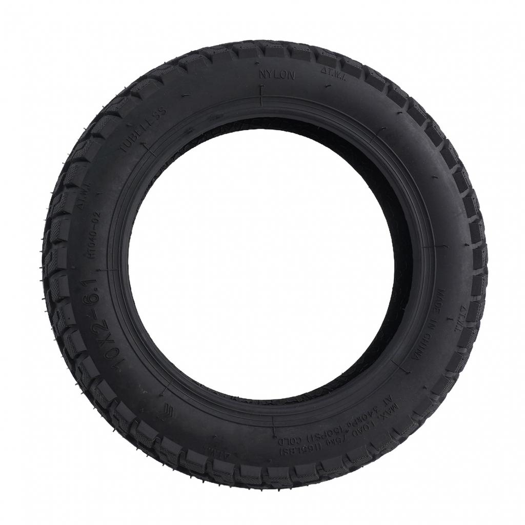 1pc Tubeless Tyre About 550g Black Rubber 10x2-6.1