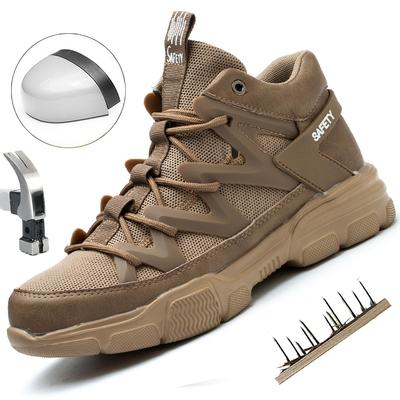 Męskie Buty Robocze Bezpieczeństwa Buty Bezpieczeństwa Antyuderzeniowe Buty Robocze Z Plastikowo-stalowym Podnoskiem Buty Męskie Buty Robocze Antyprzebiciowe Bezpieczeństwo Sneake