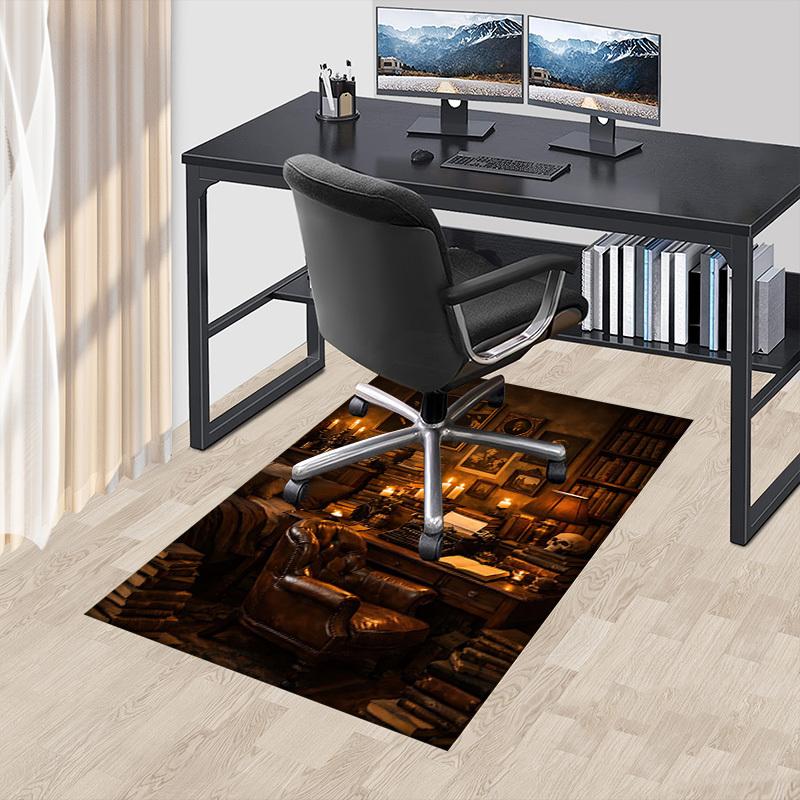 1PC Library Books Non-Slip Floor Carpet Compatible for Office&Living Room&Bedroom&Dining Room - Flat-Weave Machine-O344