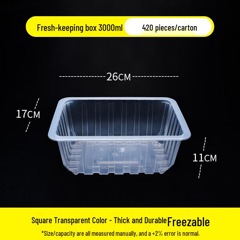 Clear Rectangular MAP Food Containers
