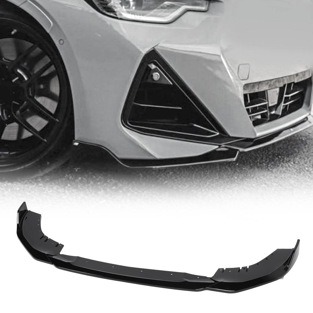 3PCS Front Bumper Lip Spoiler Scratch Resistant Sporty Bumper Lip Chin Splitter Diffuser For 2 Series G42   M Sport