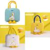 Entzückende Gelbe Ente Bento Tasche Niedliche Cartoon Handtasche Canvas Thermotasche