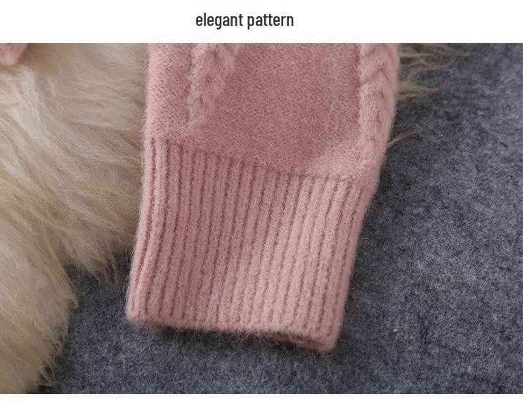 Autumn/Winter Knit Sweater & Wide-Leg Pants Set - Thick Korean Style, Loose Fit Women's Fashion