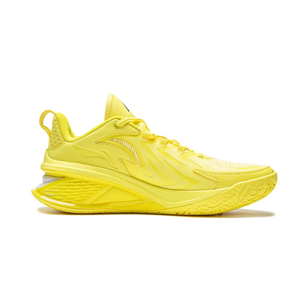Li Ning Air Strike 11 Cushioning Slip Resistant Lightweight Low Top Performance Basketball Shoes Men's Yellow ABAU055-8