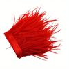 1/10M Natural Plume Black Ostrich Feathers Trim Crafts DIY Feather Ribbon Jewelry Making Wedding Party Christmas Decor 8-10cm