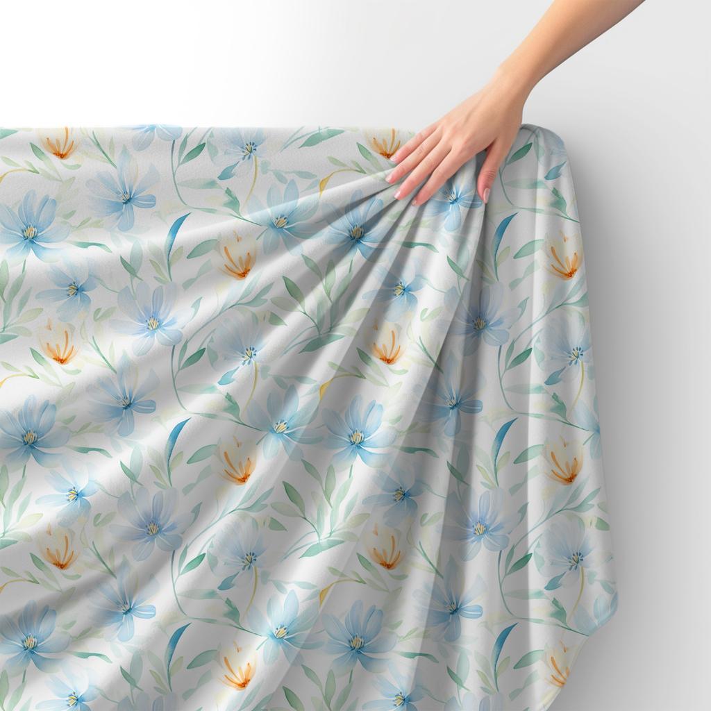 Royal Velvet Fabric Polyester For Sewing - Motif Flowers - Rdx2738