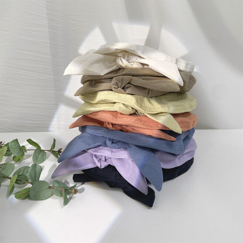 Ronhumbe Women s Hat Knot Cotton Cute Ribbon Casual Jinbeiji